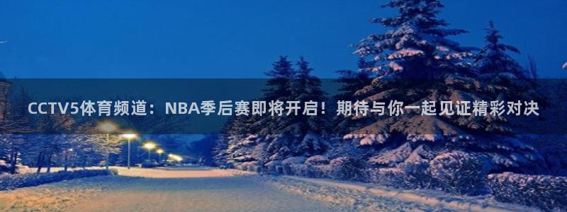 龙门直播间：CCTV5体育频道：NBA季后赛即将开启！期待与你一起见证精彩对决